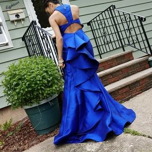 Royal blue prom dress